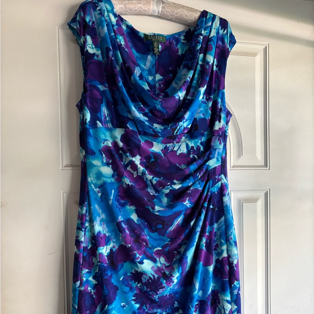 Lauren Ralph Lauren Vibrant Floral Midi Dress